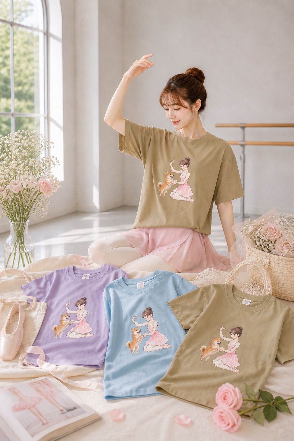 Ballet & Dogs Tシャツ